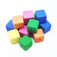 Polymer Ton Perlen , Quadrat, DIY, gemischte Farben, 16mm, ca. 100PCs/Tasche, verkauft von Tasche