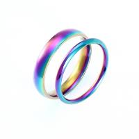 Anillos para Parejas, acero inoxidable 304, Joyería & unisexo & diverso tamaño para la opción, multicolor, Vendido por UD