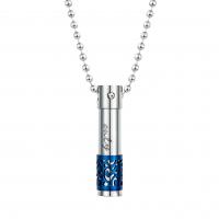 304 acciaio inox Collana bottiglia profumo, Colonna, può aprire e mettere in qualcosa & unisex & Ball chain, nessuno, 9x38mm, Lunghezza Appross. 19.6 pollice, Venduto da PC