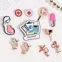 Enamel Brooch Zinc Alloy plated Unisex nickel lead & cadmium free 30-60mm Sold By Lot