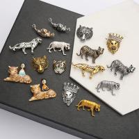 Enamel Brooch Zinc Alloy Animal plated Unisex & with rhinestone nickel lead & cadmium free 20-60mm Sold By Lot