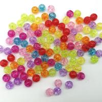 アクリル ジュエリー ビーズ, ラウンド形, DIY & クラックル, ミックスカラー, 8mm, 約 100パソコン/バッグ, 売り手 バッグ