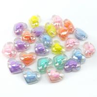 Bead in Bead Acrylic Beads Heart DIY mixed colors Approx Sold By Bag