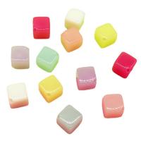 Jelly Style Acrylic Beads Square DIY 10mm Approx Sold By Bag