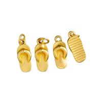 Zinc Alloy Hanger, Slipper, gold plated, DIY, gouden, nikkel, lood en cadmium vrij, 17x6.80x5.10mm, Verkocht door PC