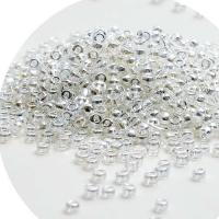 日本ガラスシードビーズ, ガラスビーズ, ラウンド形, メッキ, DIY, 無色, 2mm, 450G/バッグ, 売り手 バッグ