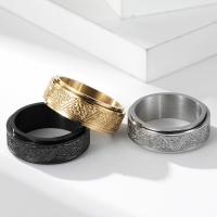 Titantium Steel finger ring, Titan Stål, polerad, mode smycken & Unisex & olika storlek för val, fler färger för val, 8mm, Säljs av PC