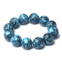 Bracelets turquoises de mode, turquoise, Rond, bijoux de mode & pour homme, 20mm, 12PC/brin, Vendu par brin