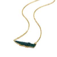 Collier d'acier titane, crocodile, bijoux de mode & unisexe & avec strass, plus de couleurs à choisir, 30x9mm, Longueur Environ 45 cm, Vendu par PC