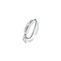 Bijoux de bague en argent sterling , Argent sterling 925, Réglable & pour femme, couleur originale, Vendu par PC