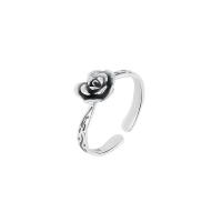 Sterling zilver ringen, 925 sterling zilver, Rose, Verstelbare & voor vrouw, oorspronkelijke kleur, Verkocht door PC