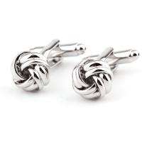 Boutons de manchette, laiton, fleur, Placage de couleur platine, pour homme, protéger l'environnement, sans nickel, plomb et cadmium, 25x12mm, Vendu par paire