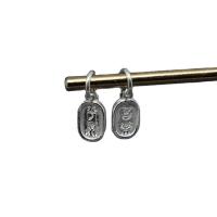 925 Sterling Silver κρεμαστό κόσμημα, DIY, περισσότερα χρώματα για την επιλογή, 12x16mm, Sold Με PC