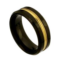 Edelstahl Ringe, 316 Edelstahl, Modeschmuck & unisex, zwei verschiedenfarbige, 8mm, Größe:10, 10PCs/Menge, verkauft von Menge