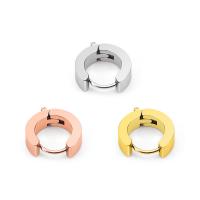 Stainless Steel Huggie Hoop Earring 304 Stainless Steel Donut Vacuum Ion Plating DIY Approx Sold By Bag