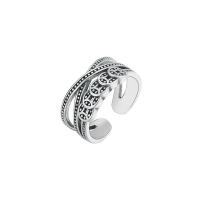 Bijoux de bague en argent sterling , Argent sterling 925, Réglable & pour femme, couleur originale, Vendu par PC