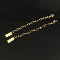 Gold-filled extensor, 14K cheio de ouro, dourado, 62mm, vendido por PC