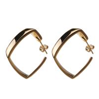 Brass Stud Earring Geometrical Pattern plated fashion jewelry & for woman nickel lead & cadmium free 30mm Sold By Pair