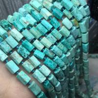 Χάντρες Turquoise, Φυσικό Τυρκουάζ, γυαλισμένο, DIY, πράσινος, 7x10mm, Μήκος 38 cm, Sold Με PC