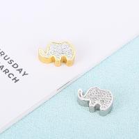 Acciaio inossidabile Animal Ciondoli, 304 acciaio inox, Elefante, unisex & con strass, nessuno, 15x10mm, Venduto da PC