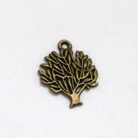 Zinc Alloy Pendler, Tree, forgyldt, du kan DIY, flere farver til valg, 16x20x1.50mm, Solgt af PC