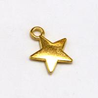 Sinc Alloy Star siogairlín, plátáilte, DIY, dathanna níos mó le haghaidh rogha, 13x10x1.50mm, Díolta De réir PC