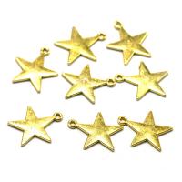 Cink Alloy Star Privjesak, Zvijezda, pozlaćen, možete DIY, više boja za izbor, 23x20.50x17mm, Prodano By PC