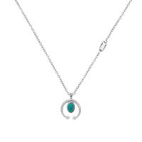 Cruach Tíotáiniam Geansaí Necklace, le turquoise, snasta, unisex, dath bunaidh, Fad Thart 27.55 Inse, Díolta De réir PC