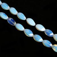 Moonstone Beads, Månesten, Oval, poleret, du kan DIY, nikkel, bly & cadmium fri, 8x16mm, Solgt Per Ca. 38 cm Strand