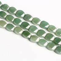 Aventurijn kralen, Groene Aventurijn, gepolijst, DIY, groen, 10x14mm, Per verkocht Ca 38 cm Strand