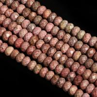 Rhodoniet kralen, Rhodonite, Ronde, DIY & gefacetteerde, 5.50x8.50mm, Per verkocht Ca 38 cm Strand