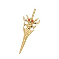 ottone Stick Pin, placcato, DIY & stili diversi per la scelta & Micro spianare cubic zirconia & smalto, nessuno, assenza di nichel,piombo&cadmio, Venduto da filo