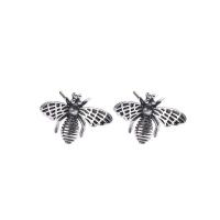 Kopparnickel Stud Earring, Bee, mode smycken & för kvinna, ursprungliga färgen, 13.50x9mm, Säljs av PC