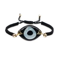 Evil Eye Biżuteria Bransoletka, Akryl, ze Sznur polimerowy, Złe oko, styl ludowy & dla kobiety, dostępnych więcej kolorów, długość około 11 cal, sprzedane przez PC