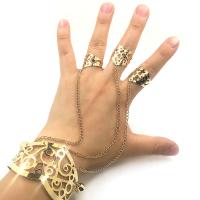 Gothic Armband Ring, Zinc Alloy, Hart, plated, mode sieraden & voor vrouw, meer kleuren voor de keuze, 65x55mm, Verkocht door PC