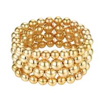 CCB Bracelets Plastic with Resin Round fashion jewelry & multilayer & for woman 55mm Sold By PC