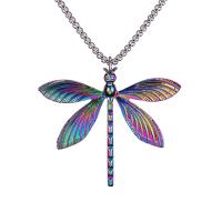 Stainless Steel Jewelry Necklace 304 Stainless Steel with Zinc Alloy Vacuum Ion Plating Unisex multi-colored 700mm Sold By PC