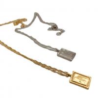 Titanium Steel Necklace Vacuum Ion Plating fashion jewelry & for woman Length Approx 17.7 Inch Sold By PC