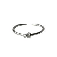 Mässing Cuff finger ring, silver pläterad, för kvinna, silver, nickel, bly och kadmium gratis, 1mm, Säljs av PC