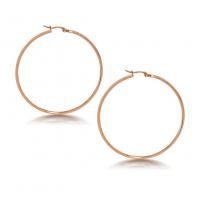 Mens Stainless Steel Hoop Earring, 304 rustfrit stål, mode smykker & forskellig størrelse for valg & for kvinde, flere farver til valg, Solgt af par