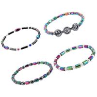 hématite non magnétique bracelet, Placage, bijoux de mode & unisexe & styles différents pour le choix, plus de couleurs à choisir, Longueur 19 cm, Vendu par PC