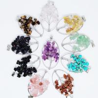 Gemstone Pendants Jewelry Zinc Alloy with Gemstone & Unisex nickel lead & cadmium free Sold By PC