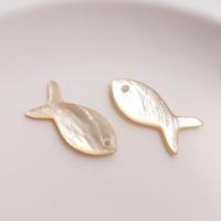 Pingentes de concha, Capiz Shell, Peixe, DIY, branco, 26x10mm, vendido por PC