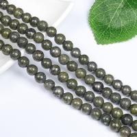 Russian Serpentine Beads Round DIY green Sold By Strand