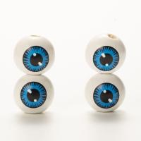 Holzperlen, Hemu+Perlen, rund, DIY, blau, 16mm, verkauft von PC