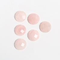 Natural Quartz Cabochon Rose Quartz Dome DIY pink Sold By PC