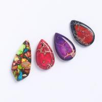 Natural Imperial Jasper Pendants Impression Jasper Teardrop Unisex Sold By PC