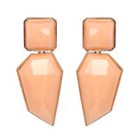 Resin Earring Zinc Alloy with Resin fashion jewelry & for woman nickel lead & cadmium free Sold By Pair