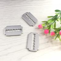 Wisiorki ze stali nierdzewnej, Stal nierdzewna 304, Razor Blade, DIY & różne style do wyboru, oryginalny kolor, 28x17x2mm, 50komputery/wiele, sprzedane przez wiele