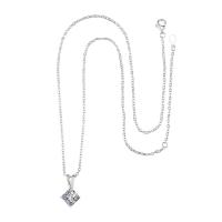 Cubic Zircon Micro Pave Brass Necklace with 2 extender chain plated for woman & with cubic zirconia nickel lead & cadmium free Length 15.7 Inch Sold By PC